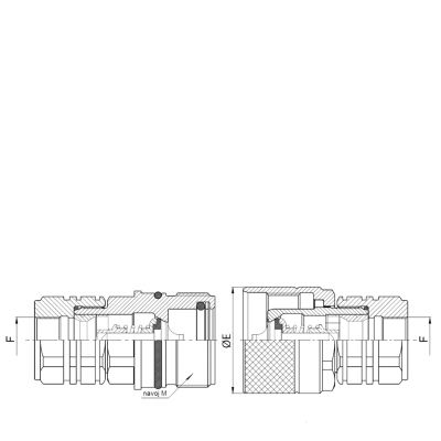 Brze spojnice navojne PVV3 DN20-BG 4-ISO 19 (WP 250 bar-Q 106 l/min)