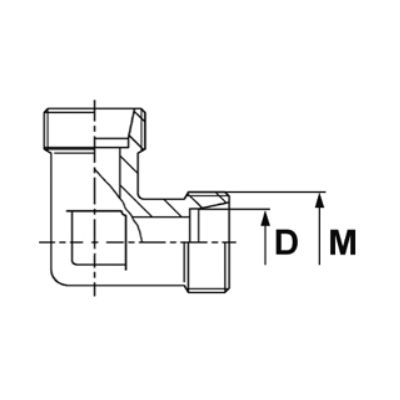 Spojka kutna W za visoki tlak DIN 2353 ( 24° )